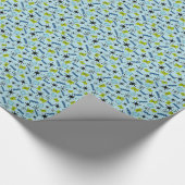 Atomenergie und grüne Blues Geschenkpapier (Ecke)