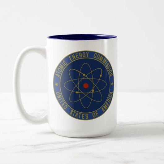 Atomenergiekommission Zweifarbige Tasse (Links)