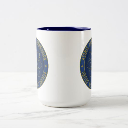 Atomenergiekommission Zweifarbige Tasse (Mittel)