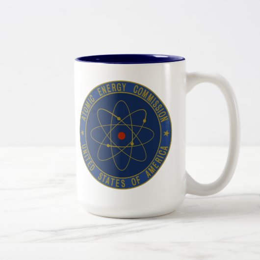 Atomenergiekommission Zweifarbige Tasse (Rechts)