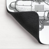 Atomer Biker Chick Mousepad (Ecke)