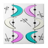 Atomera Boomerang Abstrakt Fliese (Vorderseite)