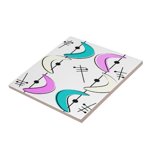 Atomera Boomerang Abstrakt Fliese (Seite)