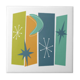 Atomera Rectangle Boomerang Stars Mid Mod Fliese