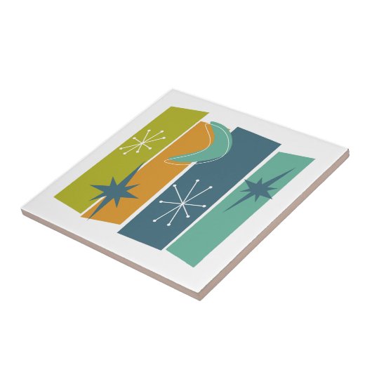 Atomera Rectangle Boomerang Stars Mid Mod Fliese (Seite)