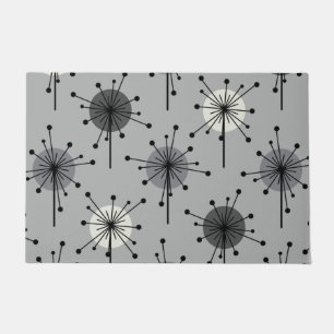 Atomera Sputnik Sternexplosion Blume Grau Fußmatte