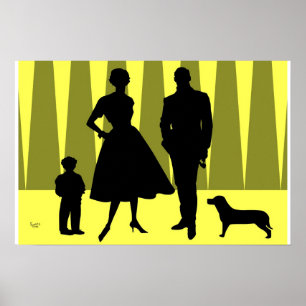 Atomfamilie Gold Poster