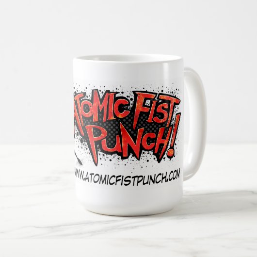 ATOMfaust-DURCHSCHLAG Tasse! Kaffeetasse (VorderseiteRechts)