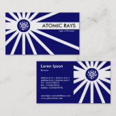 Atomfreilaufen - Dunkelblau Visitenkarte (Vorne/Hinten)