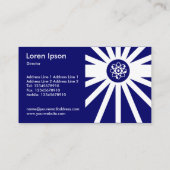 Atomfreilaufen - Dunkelblau Visitenkarte (Rückseite)