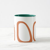 Atomfünfziger jahre Art Kaffee-Tasse Tasse (Zentrum)