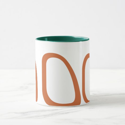 Atomfünfziger jahre Art Kaffee-Tasse Tasse (Zentrum)