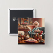 Atomfuturistic Cherry Blossom Martini Button (Vorne & Hinten)