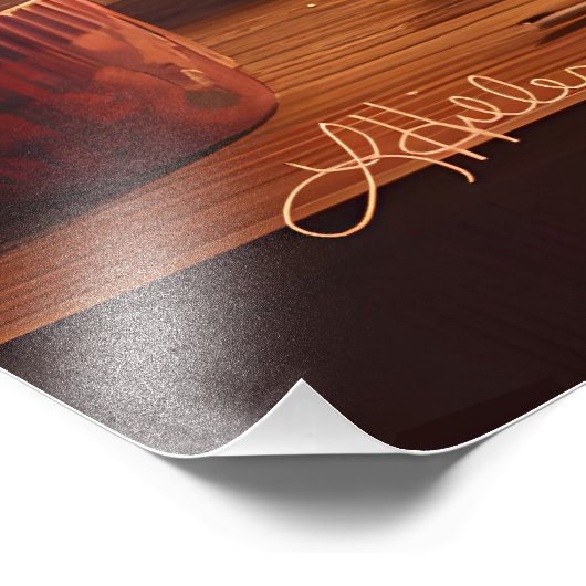 Atomfuturistic Cherry Blossom Martini Fotodruck (Ecke)