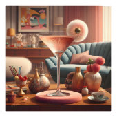 Atomfuturistic Cherry Blossom Martini Fotodruck (Vorne)