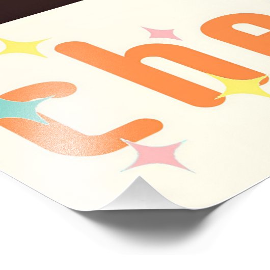 Atomfuturistic Cherry Blossom Martini Fotodruck (Ecke)