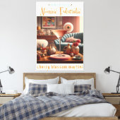 Atomfuturistic Cherry Blossom Martini Leinwanddruck (Insitu (Schlafzimmer))