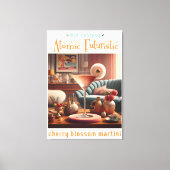 Atomfuturistic Cherry Blossom Martini Leinwanddruck (Vorderseite)