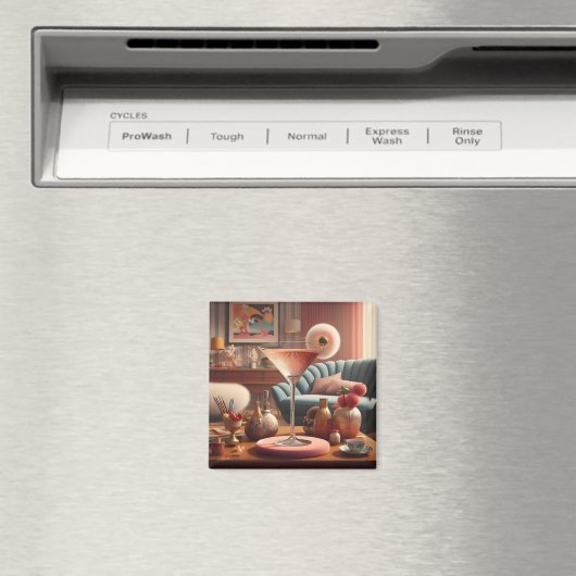 Atomfuturistic Cherry Blossom Martini Magnet (In Situ (Geschirrspüler))