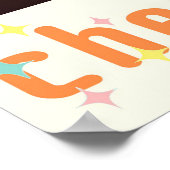 Atomfuturistic Cherry Blossom Martini Poster (Ecke)