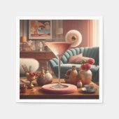 Atomfuturistic Cherry Blossom Martini Serviette (Vorderseite)