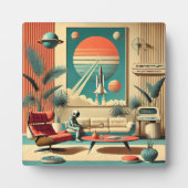 Atomfuturistic Florida Space Age Family Room Fotoplatte (Vorderseite)