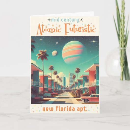 Atomfuturistic New Florida Apartments Karte (Vorderseite)