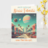Atomfuturistic New Florida Apartments Karte (Gelbe Blume)
