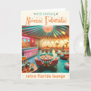 Atomfuturistic Retro Florida Lounge Karte