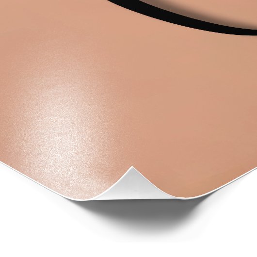 Atomfuturistic Space Age Black Cat Martini Fotodruck (Ecke)