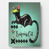 Atomfuturistic The Leaping Cat Lounge Fotoplatte (Vorderseite)