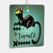 Atomfuturistic The Leaping Cat Lounge Keramikornament (Rechts)