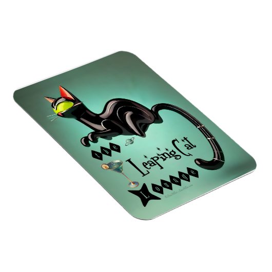 Atomfuturistic The Leaping Cat Lounge Magnet (Rechte Seite)