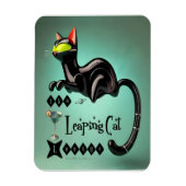 Atomfuturistic The Leaping Cat Lounge Magnet (Vertikal)