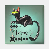 Atomfuturistic The Leaping Cat Lounge Magnet (Vorne)