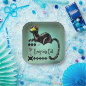 Atomfuturistic The Leaping Cat Lounge Pappteller (Party)