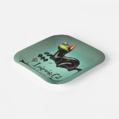 Atomfuturistic The Leaping Cat Lounge Pappteller (Gewinkelt)