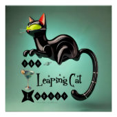 Atomfuturistic The Leaping Cat Lounge Poster (Vorderseite)