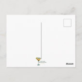 Atomfuturistic The Leaping Cat Lounge Postkarte (Rückseite)