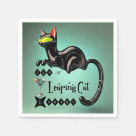 Atomfuturistic The Leaping Cat Lounge Serviette