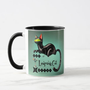 Atomfuturistic The Leaping Cat Lounge Tasse