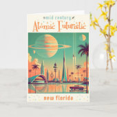 Atomfuturistik New Florida Karte (Gelbe Blume)