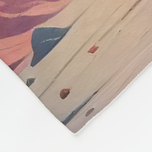 Atomfuturistische, kosmische schwarze Katze im Mon Fleecedecke (Ecke)