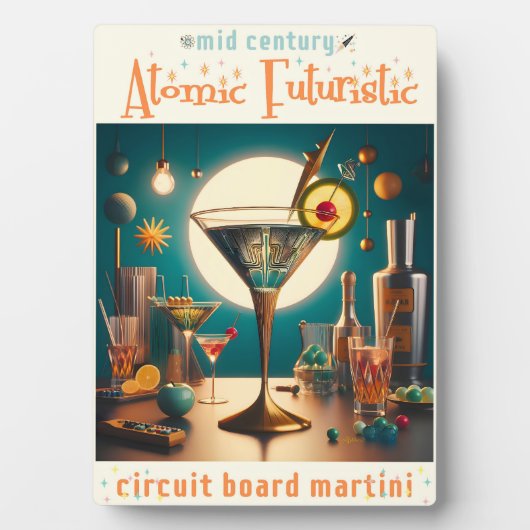Atomfuturistische Schalttafel Martini Fotoplatte (Vorderseite)