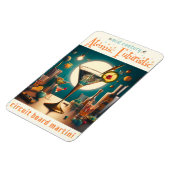 Atomfuturistische Schalttafel Martini Magnet (Linke Seite)