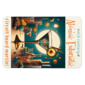 Atomfuturistische Schalttafel Martini Magnet (Horizontal)