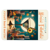 Atomfuturistische Schalttafel Martini Magnet (Horizontal)