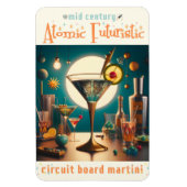 Atomfuturistische Schalttafel Martini Magnet (Vertikal)