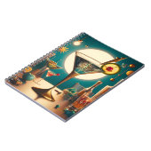 Atomfuturistische Schalttafel Martini Notizblock (Linke Seite)