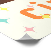 Atomfuturistische Schalttafel Martini Poster (Ecke)